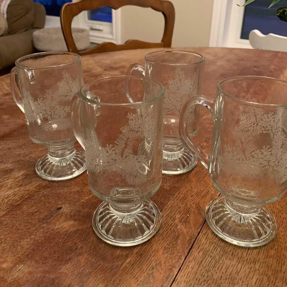 Etched Spanish coffee mugs
